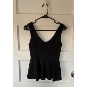 Black Peplum top